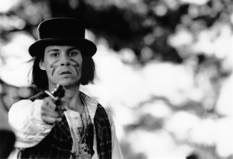 Man with Face Paint — Black, Dramatic, Photograph, Top Hat, Gun
