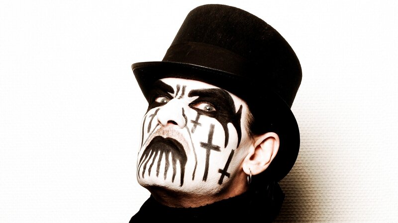 Man with Face Paint — Black, Dramatic, Photograph, Top Hat