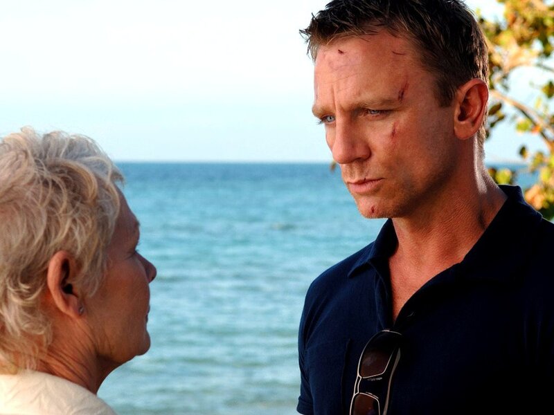 Man with facial injuries by the sea