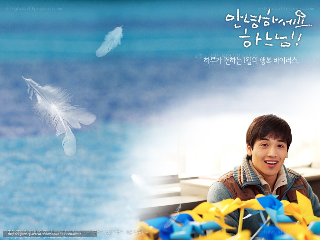 man with feathers and pinwheels