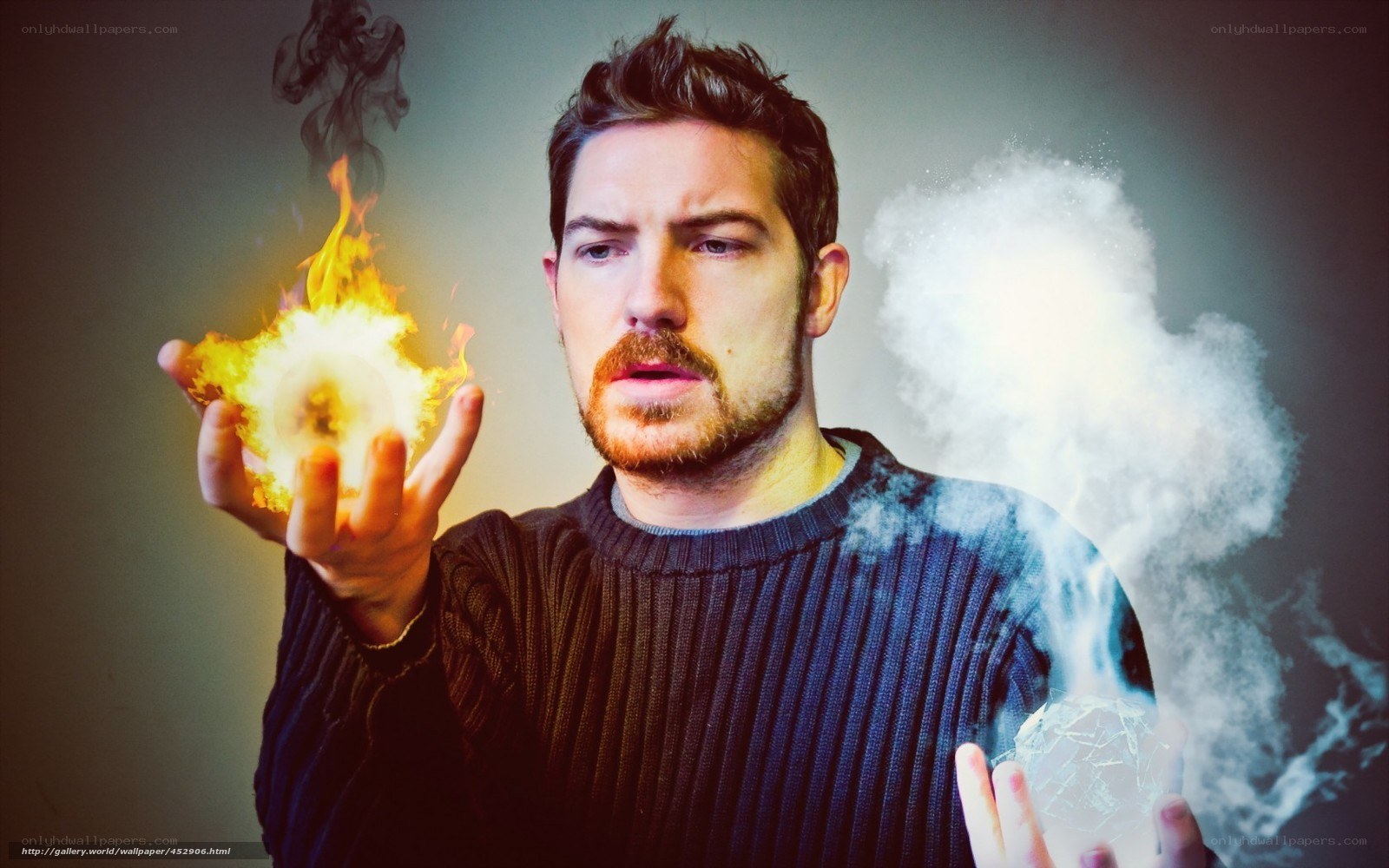 man with fire and ice powers