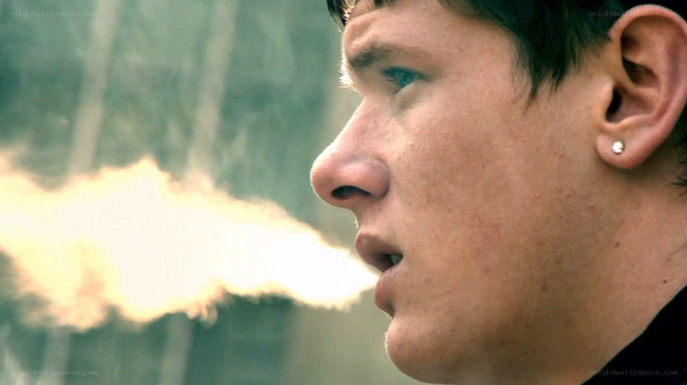 man with fire breath