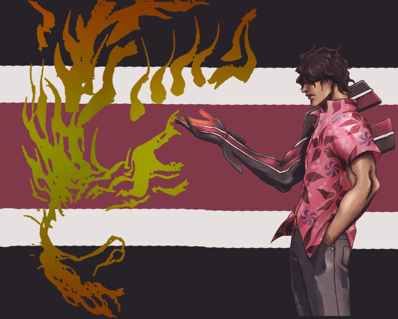 man with fire powers