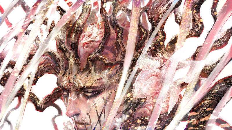 Man with Fish and Branches
