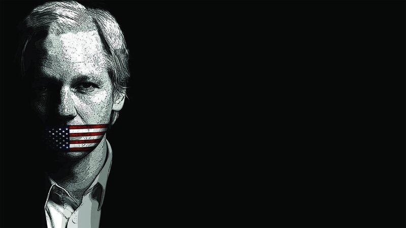 Man with Flag over Mouth — Black