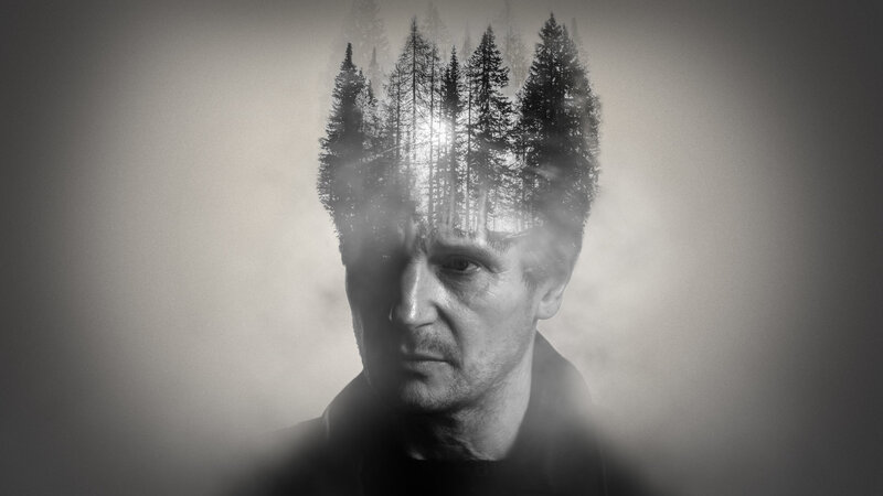 man with forest in his head