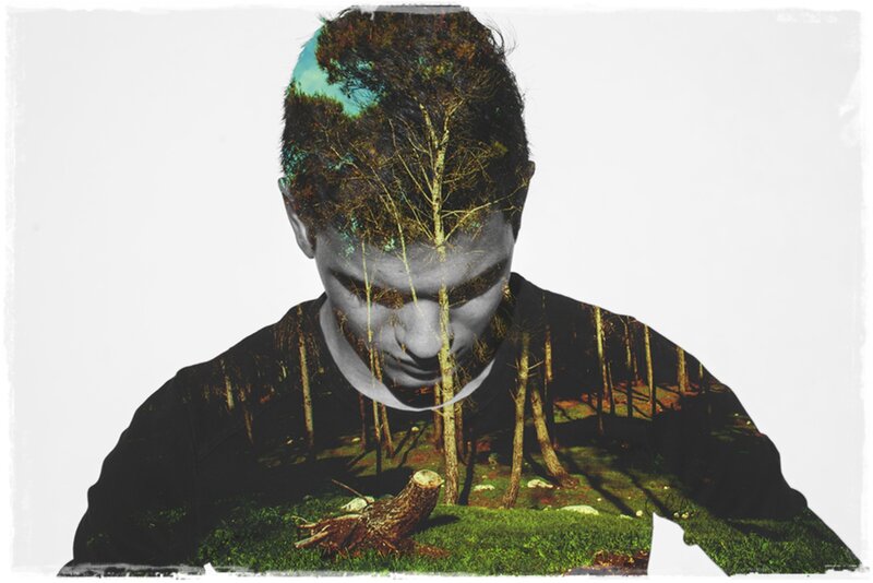 Man with Forest Overlay