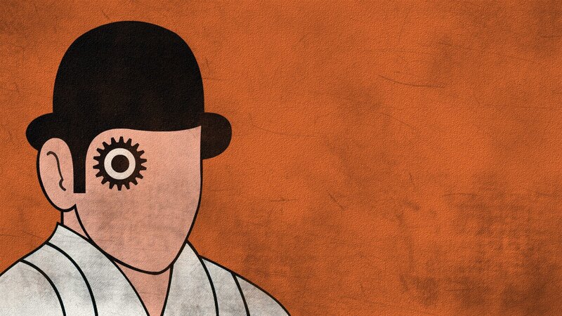 Man with Gear Eye — Orange