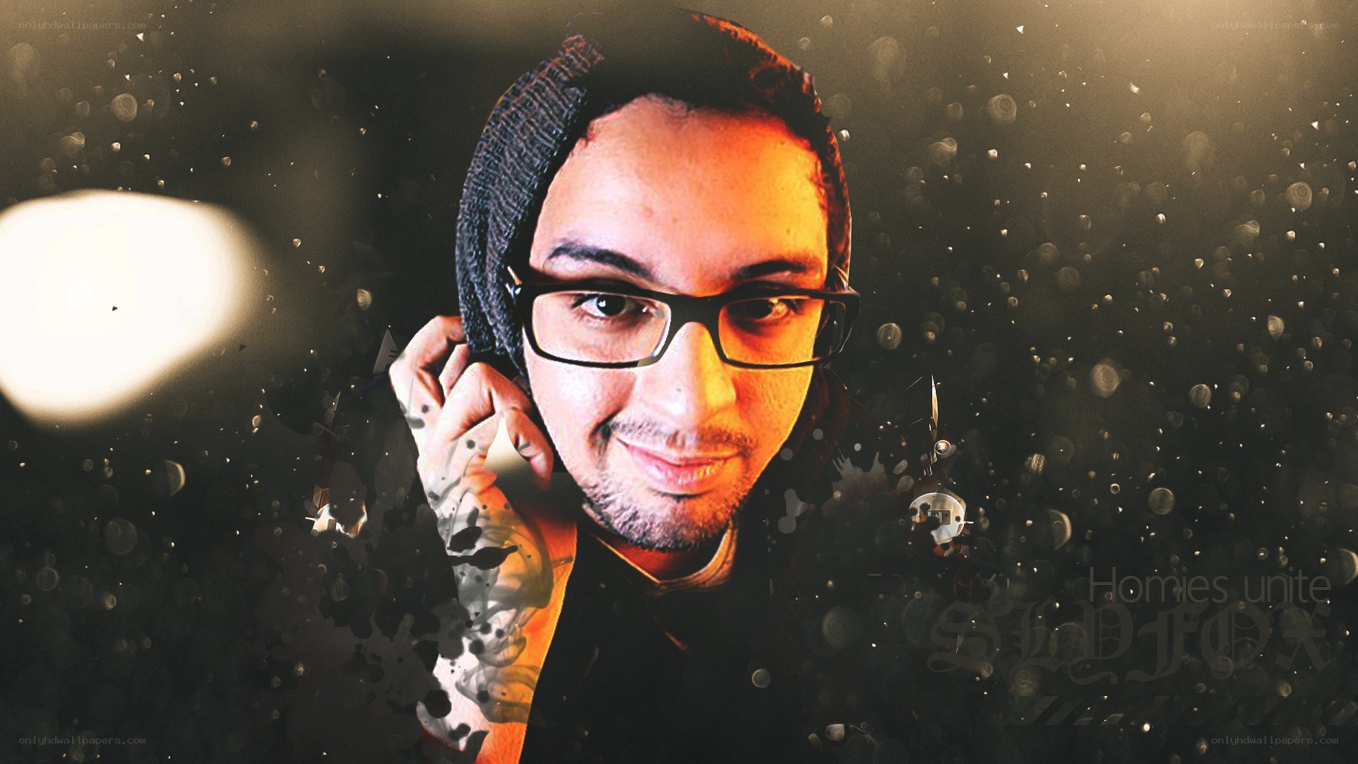 man with glasses and beanie