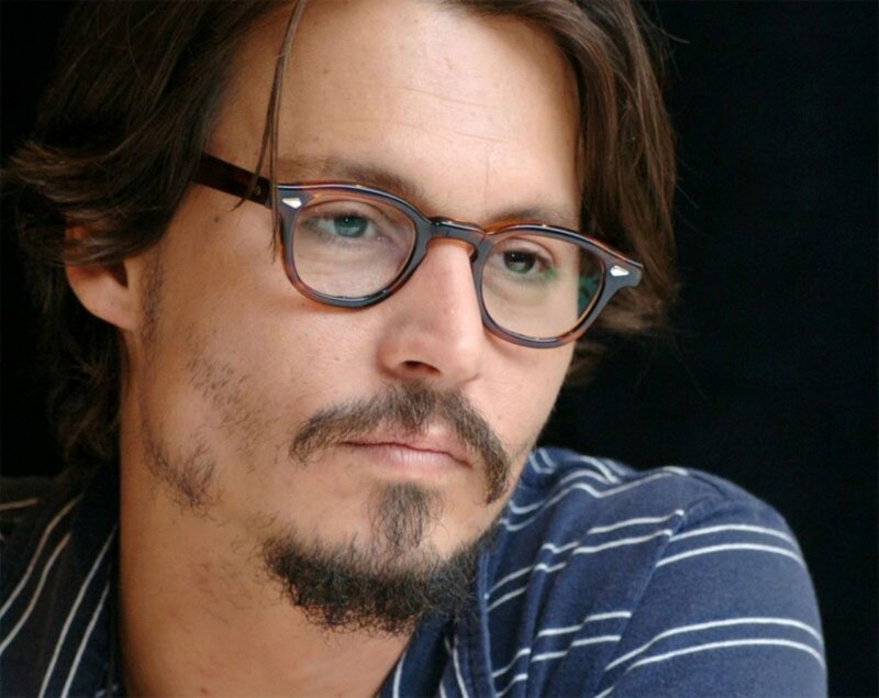 Man with Glasses and Beard — Blue