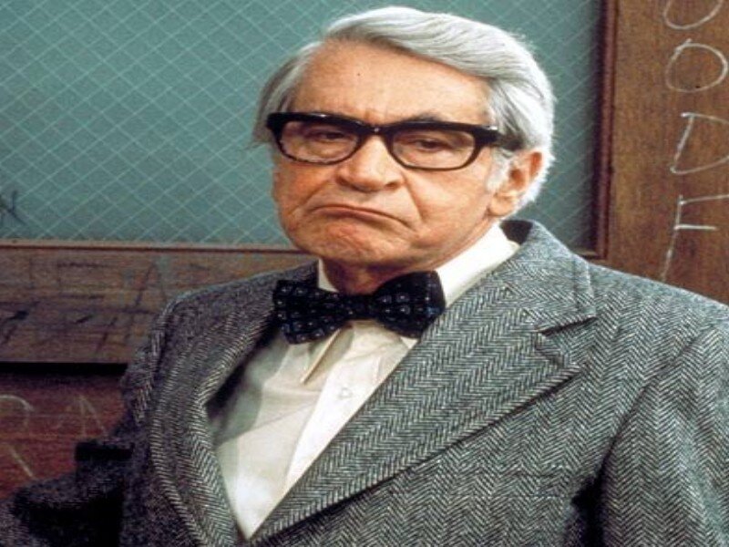 Man with Glasses and Bow Tie — Gray