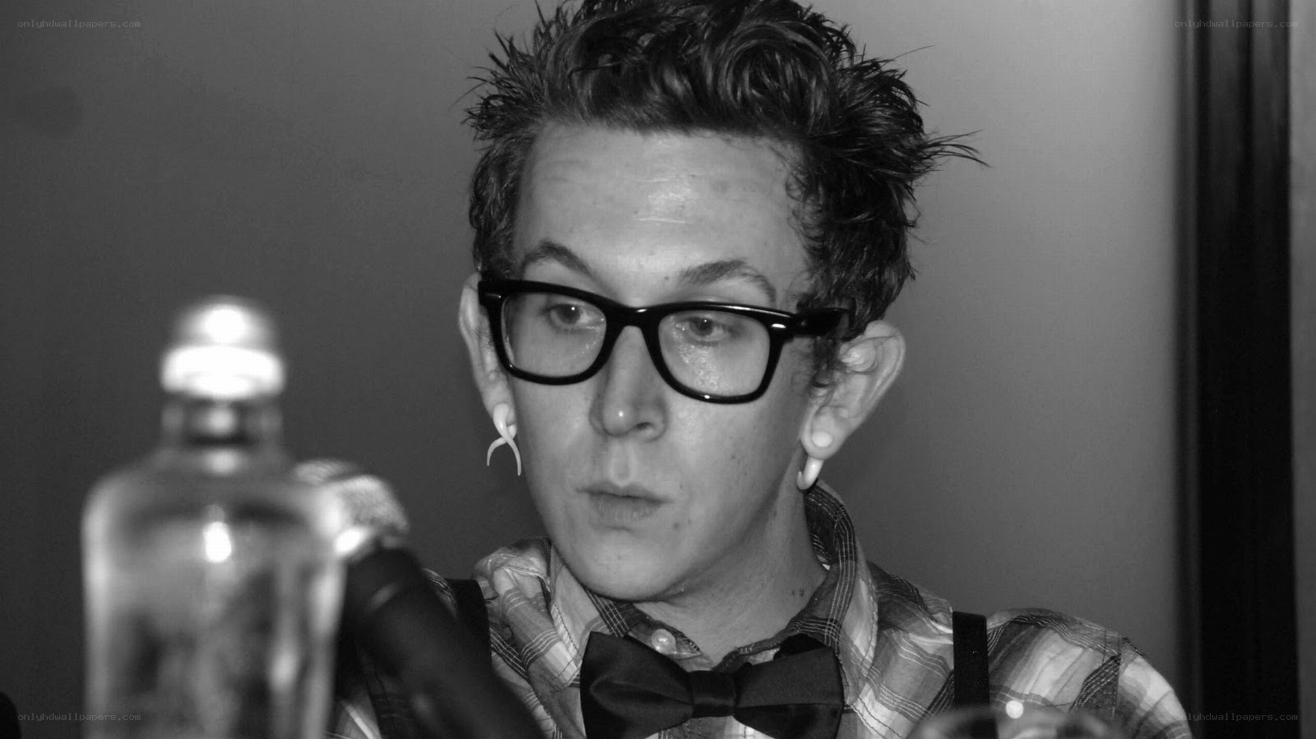 man with glasses and bow tie