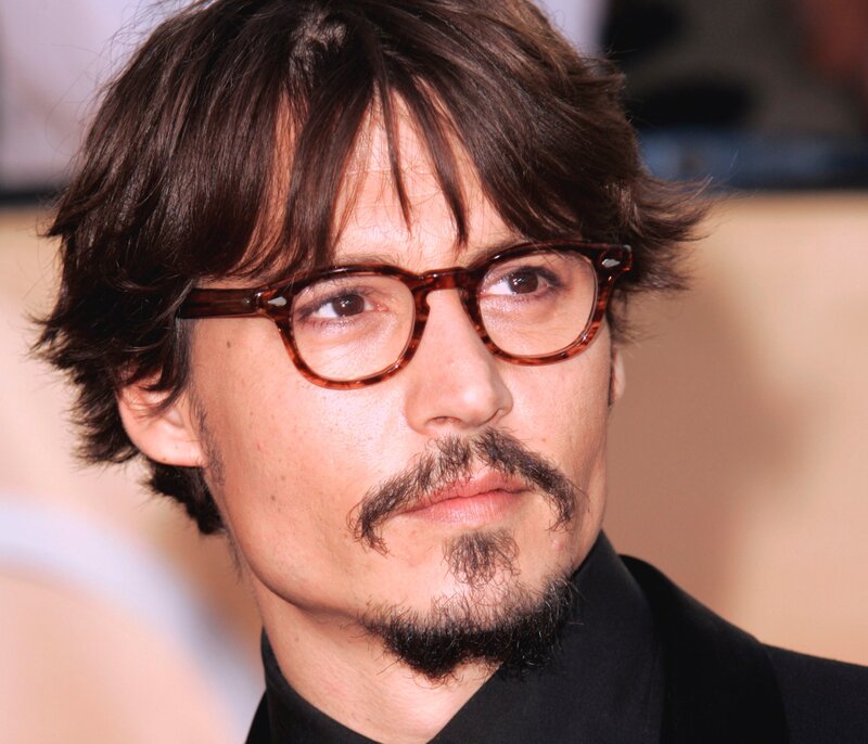 Man with Glasses and Mustache — Brown