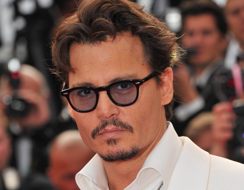 Man with Glasses and Mustache — White