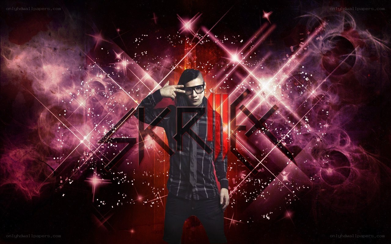 man with glasses in cosmic background
