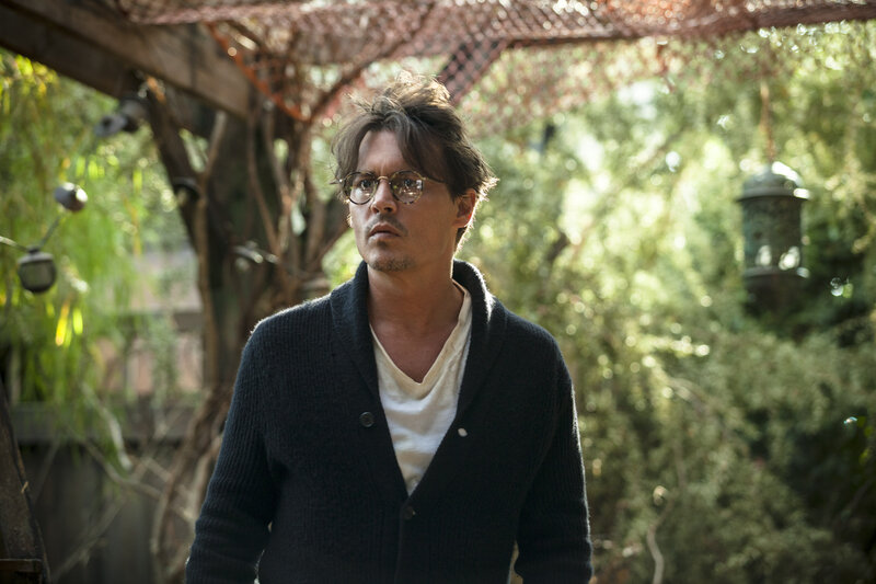 Man with Glasses in Garden