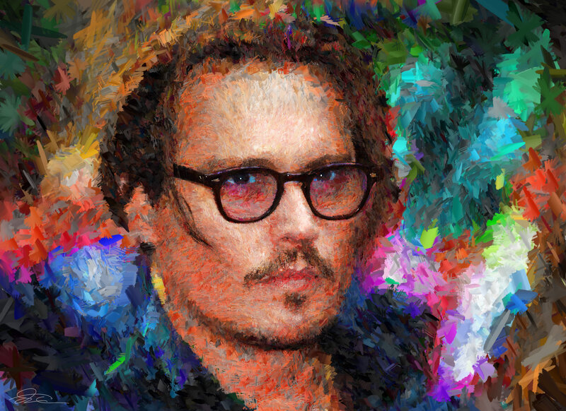 Man with Glasses — Orange