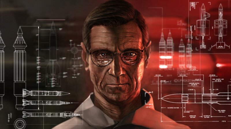 Man with Glasses — Red