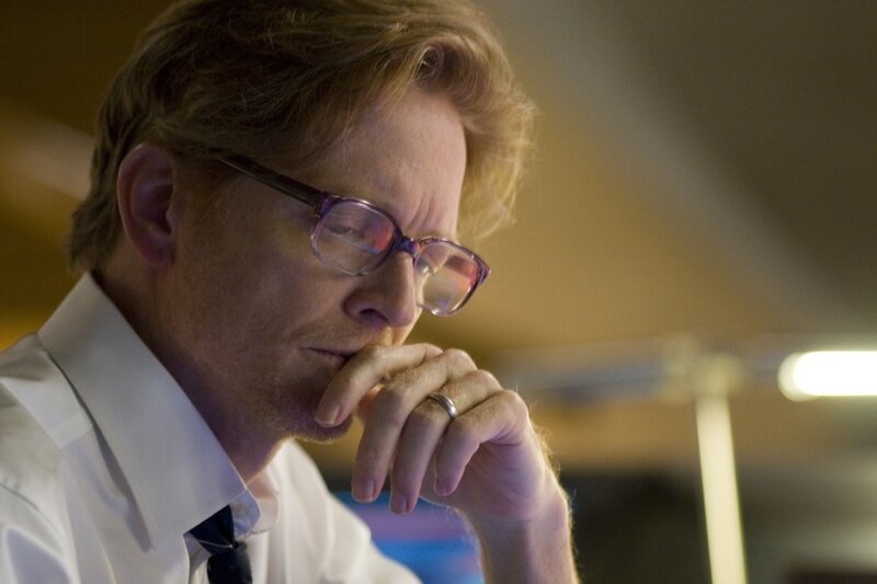Man with Glasses Thinking