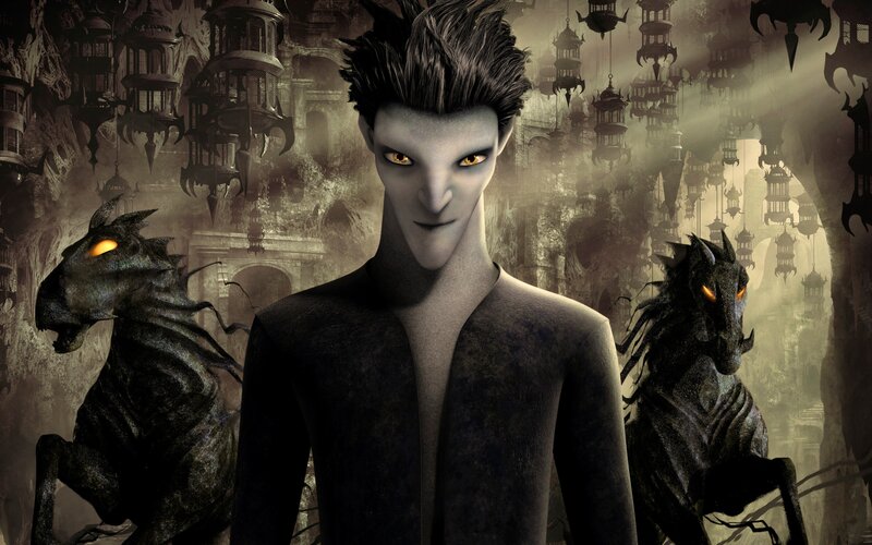 Man with Glowing Eyes — Black, Dark, Ominous
