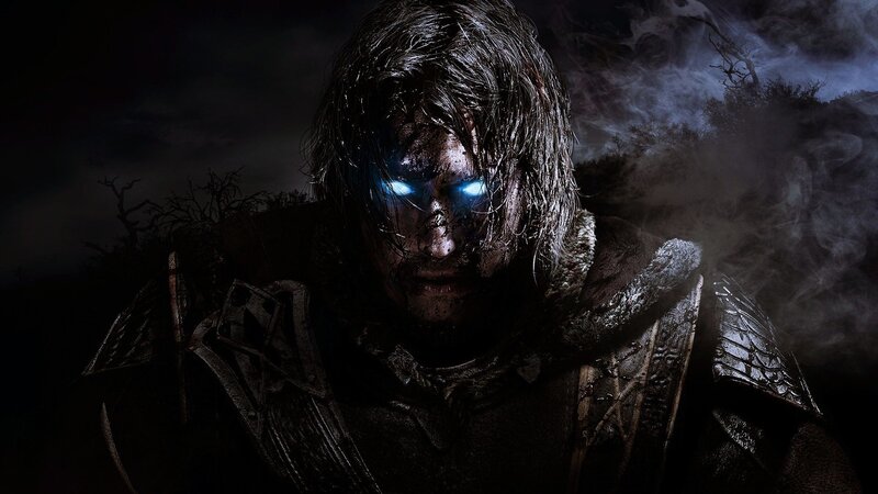 Man with Glowing Eyes — Black, Dramatic, Dark