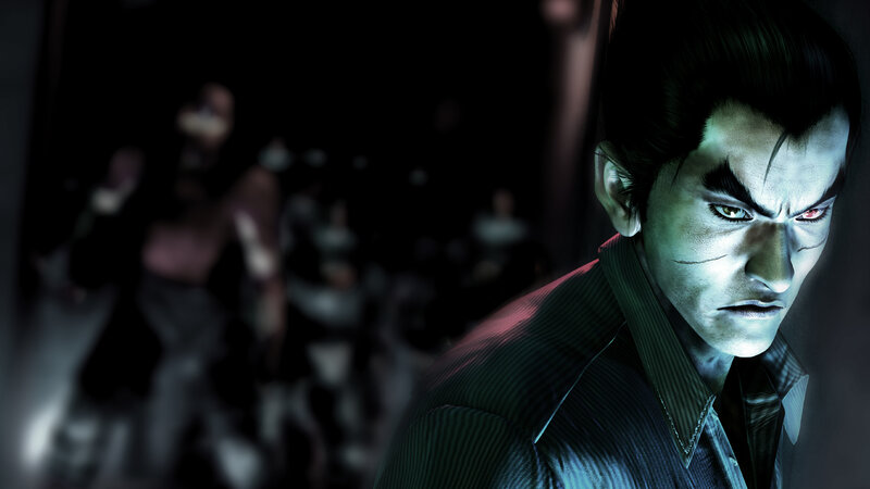 Man with Glowing Eyes — Black, Intense, Dramatic
