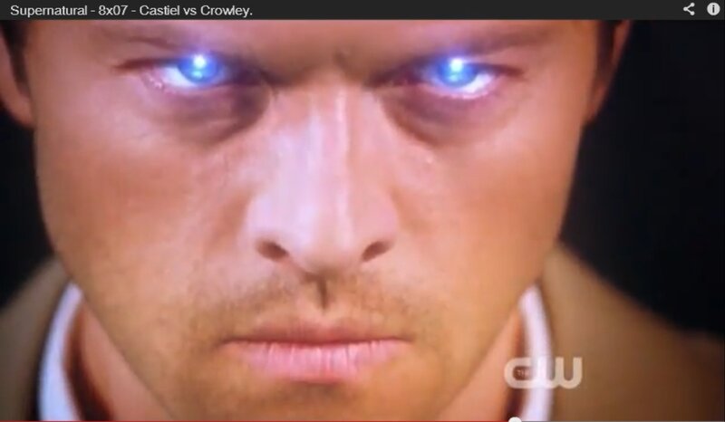 Man with Glowing Eyes — Blue