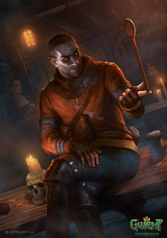 Man with Glowing Eyes — Brown, Dramatic, Night