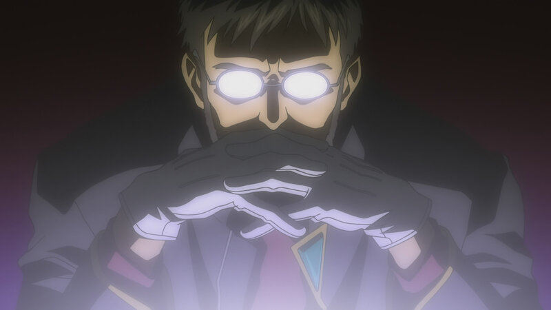 man with glowing glasses