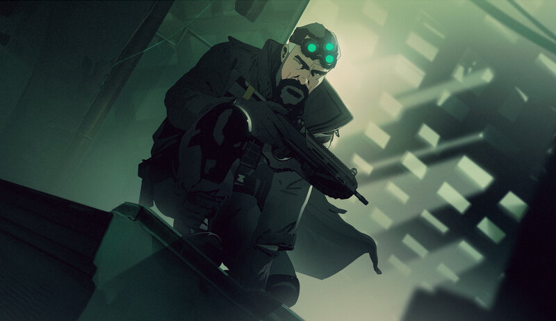 Man with Glowing Goggles