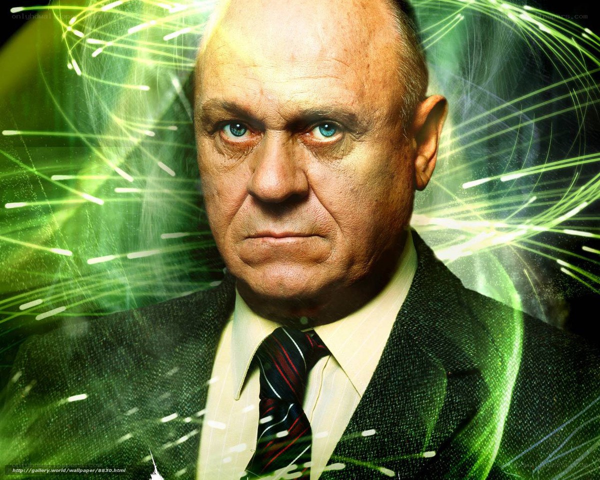 Man with glowing green energy