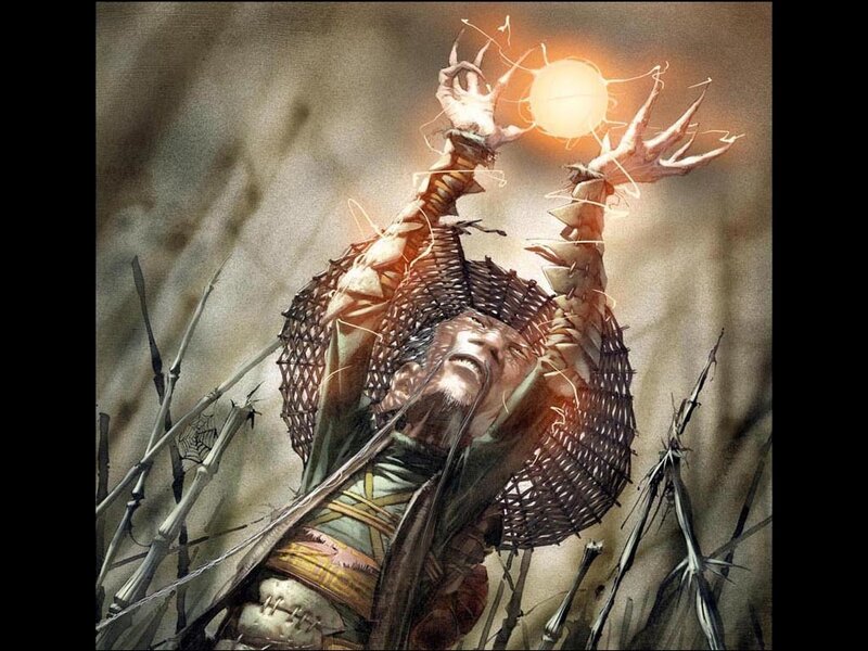 Man with Glowing Orb