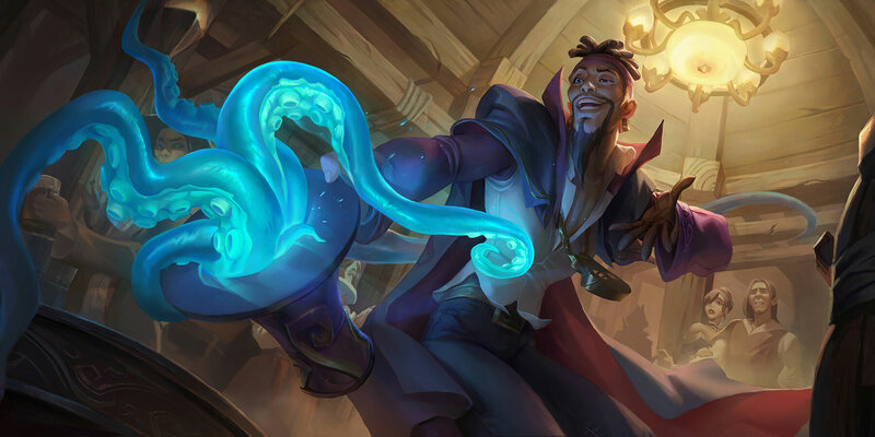 Man with Glowing Tentacles