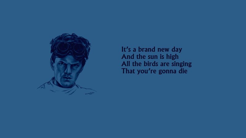 Man with Goggles — Blue