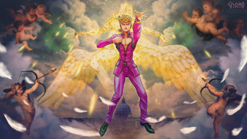 Man with Golden Wings — Purple