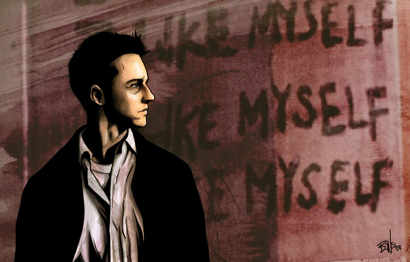 man with graffiti background