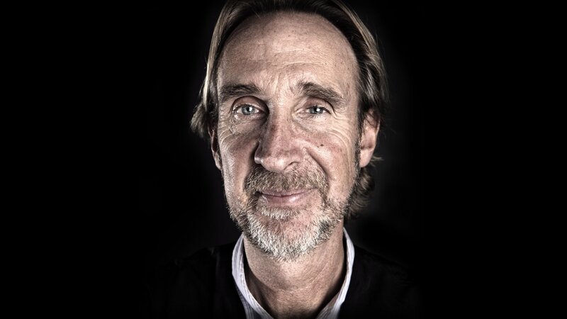 Man with Gray Beard — Black, Dramatic
