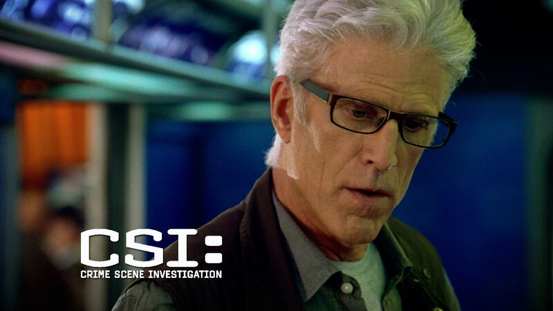 Man with Gray Hair and Glasses — Blue