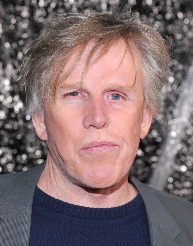 man with gray hair at event
