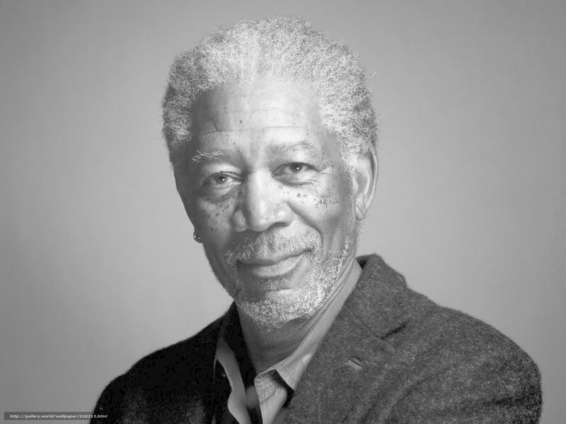Man with Gray Hair — Black, Calm