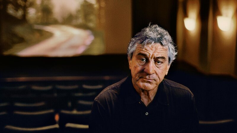 Man with Gray Hair — Black, Dramatic, Photograph, Theater Seats