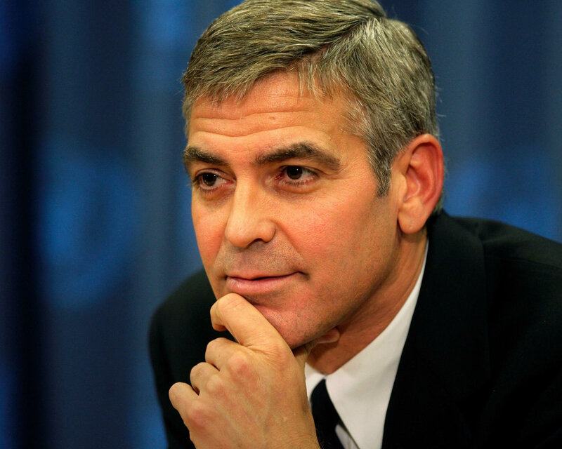 Man with Gray Hair in Suit — Black