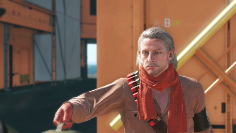 Man with Gray Hair — Orange