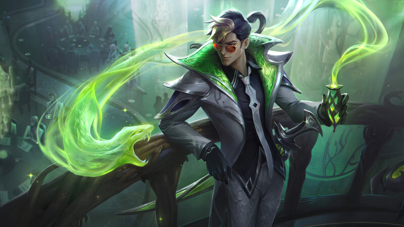 Man with Green Energy — Dramatic, Digital Art