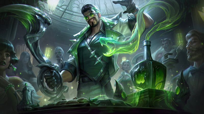 Man with Green Energy — Dramatic