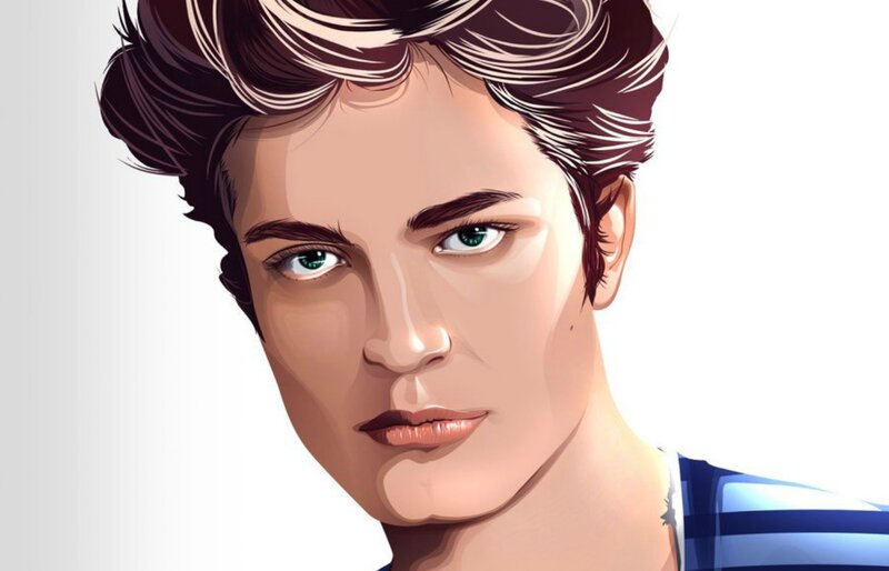 Man with Green Eyes — Blue, Neutral