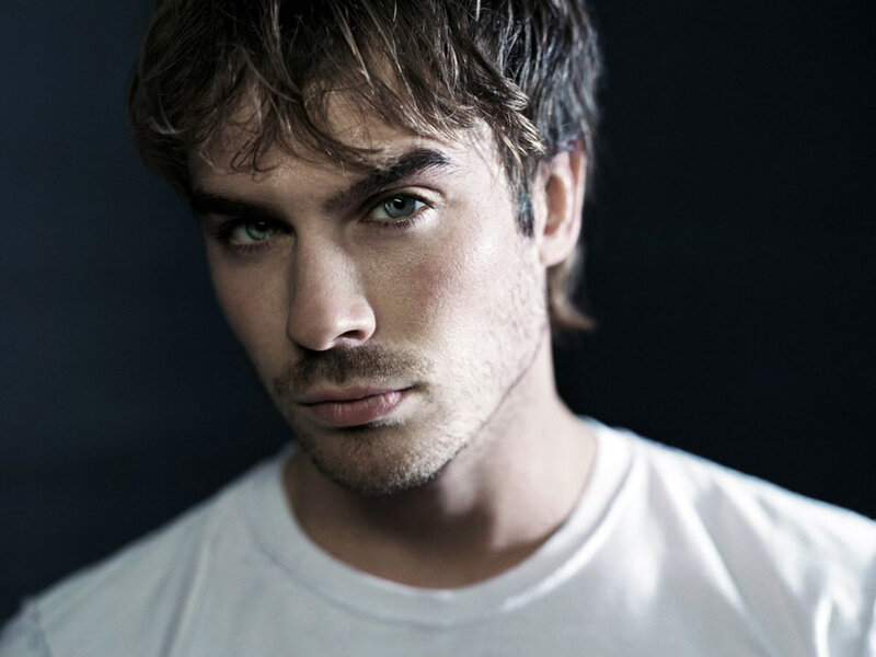 Man with Green Eyes — White, Dramatic, Photograph