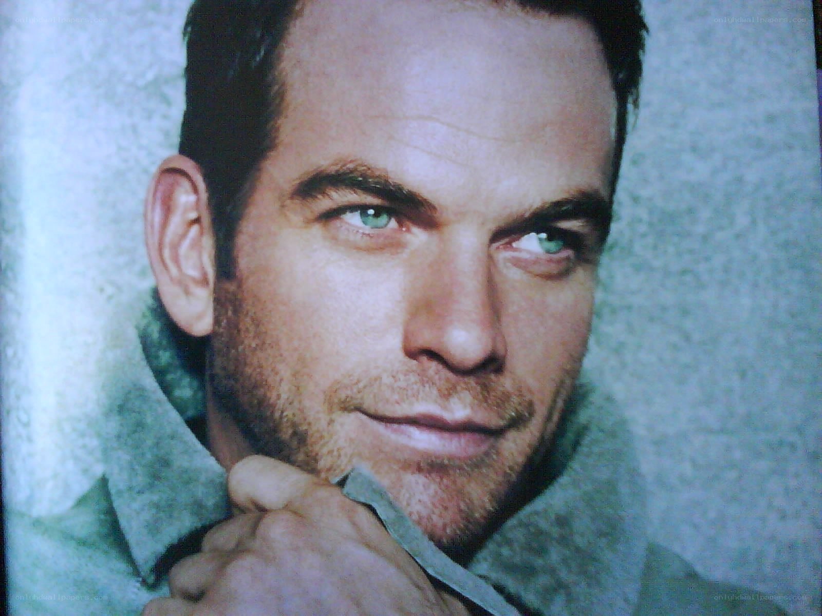 man with green eyes