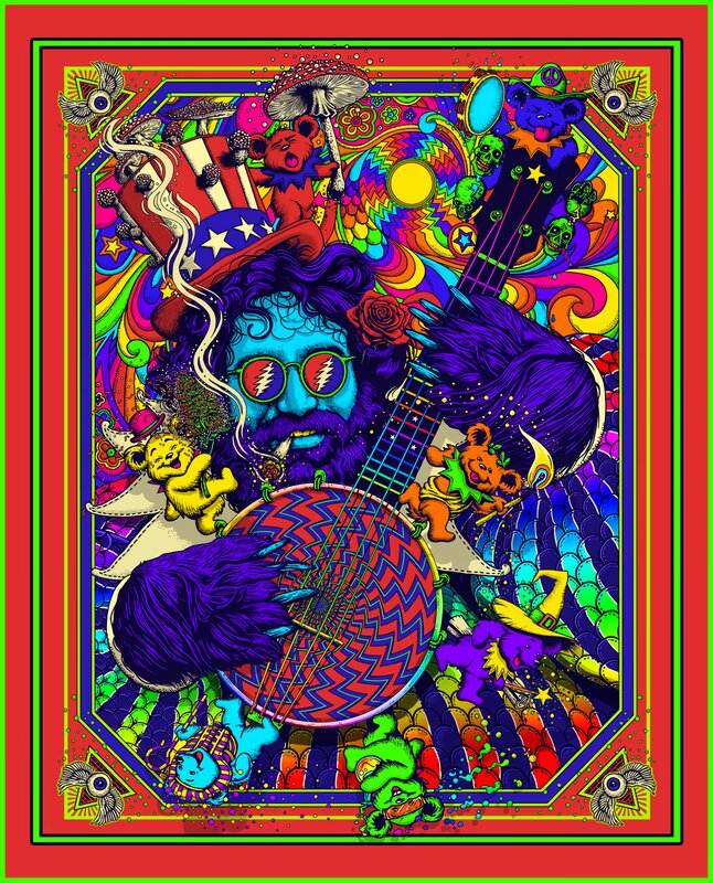 Man with Guitar and Bears