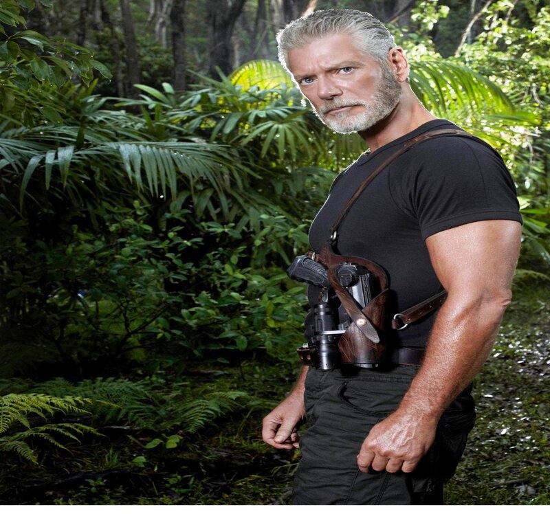 Man with Gun in Jungle